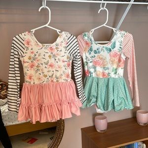 Two cheeky plum 4t dance leotards